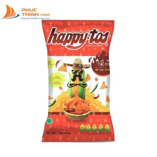 [MUA 15 TẶNG 1] Snack Happy Tos Bắp Vị Cay Ngọt Gói 140g