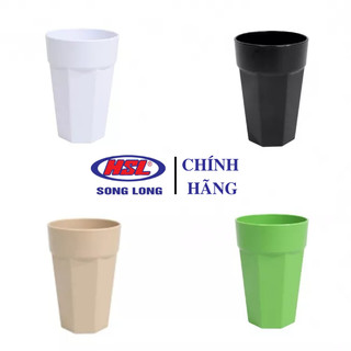 5 chiếc cốc 8 cạnh dung tích 450ml nhựa song long