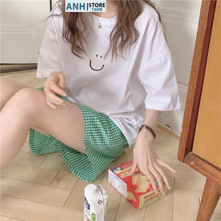 Set bộ đồ ĐÙI mặc nhà nữ ANHSTORE hình in mặc cười siêu xinh, bộ đồ ngủ nữ
