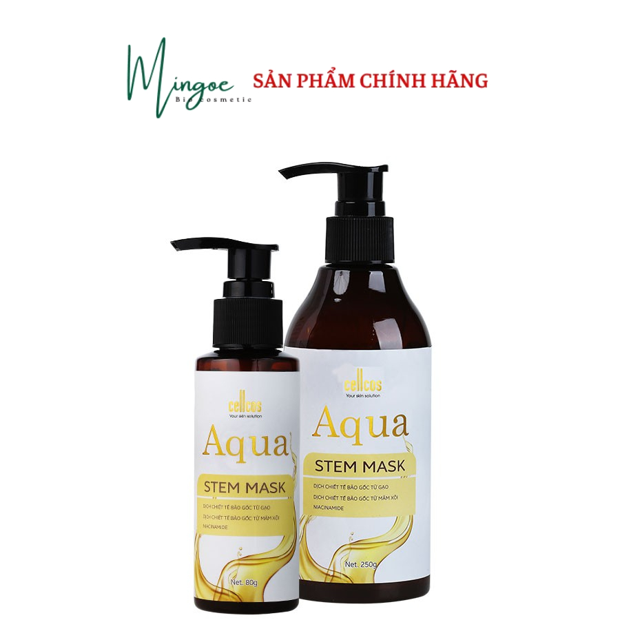 AQUA STEM MASK Mặt nạ gel cấp ẩm và dưỡng sáng da 80g/ mediworld