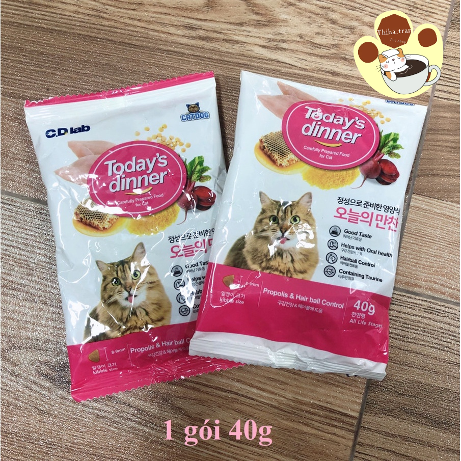 Hạt TODAY'S DINNER- DOGRANG- ANF 6 FREE cho chó mèo - Thức ăn khô cho chó mèo 40g