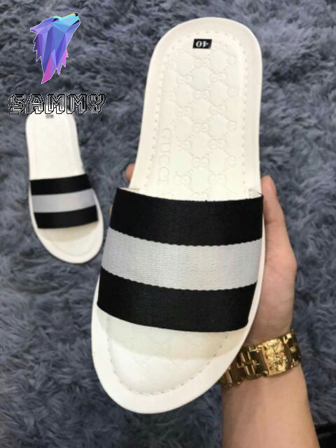 DÉP NAM THÁI LAN TRẮNG BẢN ĐEN TRẮNG