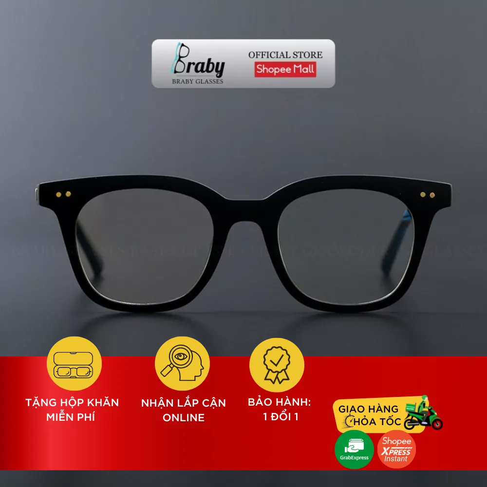 Kính lão đọc sách Braby Glasses viễn thị cho người lớn tuổi sẵn độ Titan cao cấp chắc chắn chống gẫy siêu nhẹ KL37