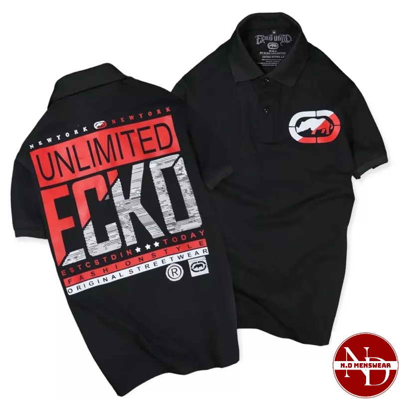 ÁO THUN NAM POLO CỔ BẺ UNLIMITED ECKO - N.D MENSWEAR