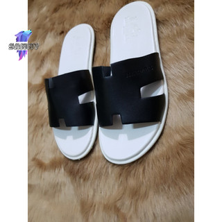 DÉP NAM nữ THÁI LAN CHỮ H TRẮNG quai đen viền trắng SZ (36-44)