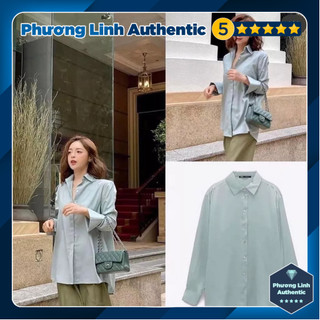 Áo sơ mi lụa dáng dài cổ Đức Zara Auth New Tag có sẵn 3666/061 3666061 7969/242 7969242