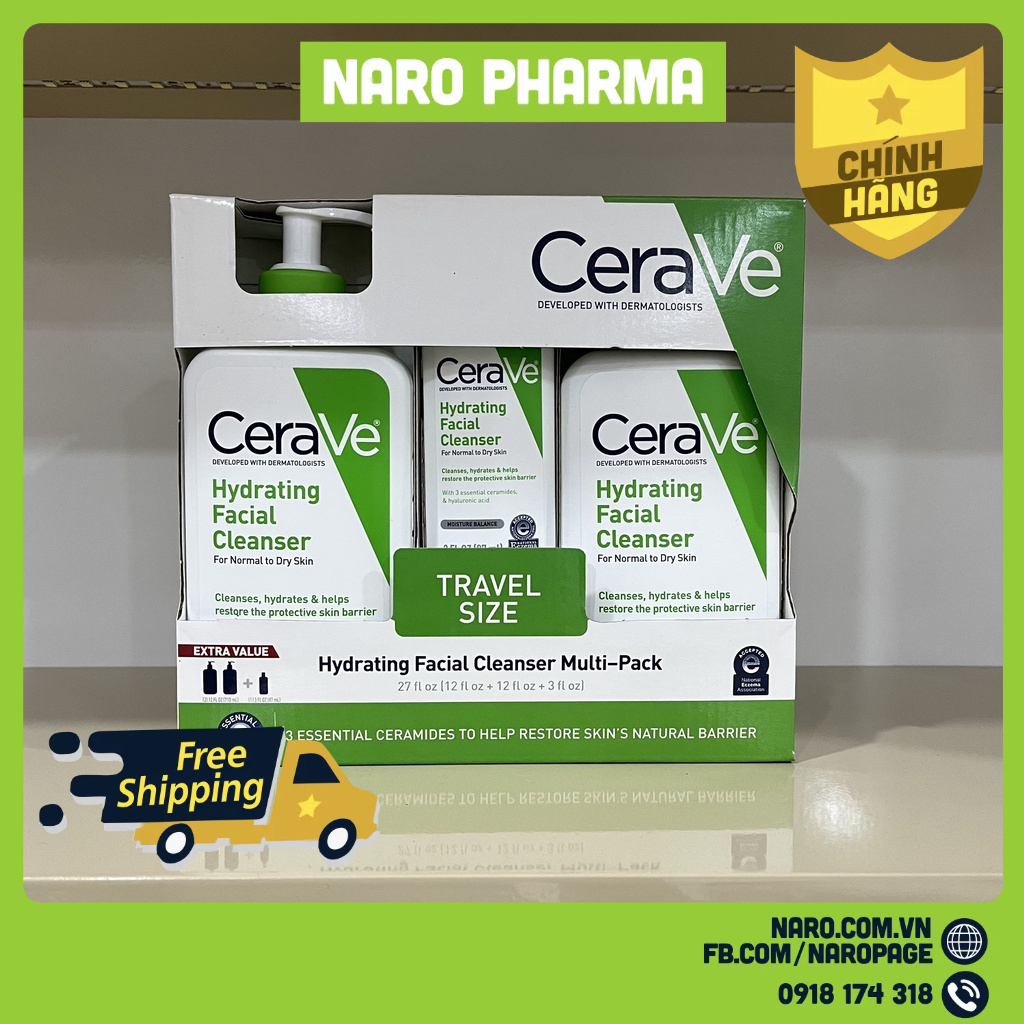Sữa rửa mặt CeraVe kết hợp dưỡng ẩm cho da