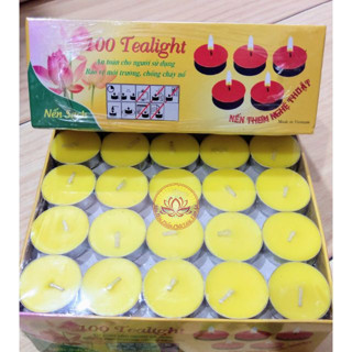 NẾN BƠ TEALIGHT hộp 100v