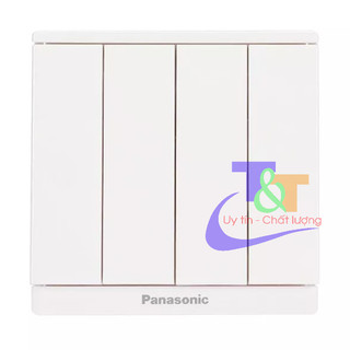 [Moderva] Bộ 4 công tắc 2 chiều Panasonic Trắng/Vàng/Xám