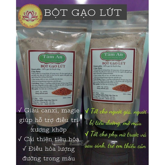 Bột Gạo Lứt Nguyên Chất 500g