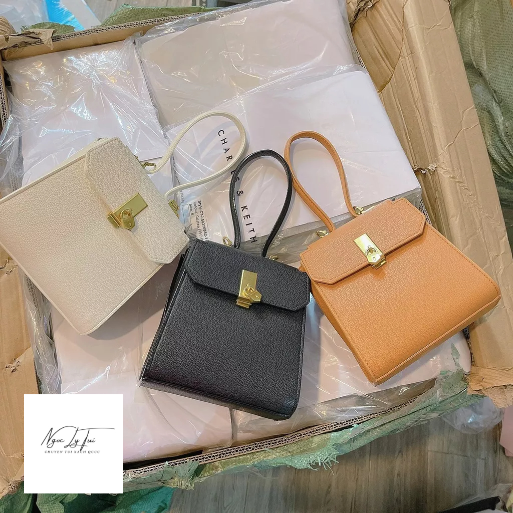 Túi CNK dáng đứng  kèm dây xích + dây đeo chéo