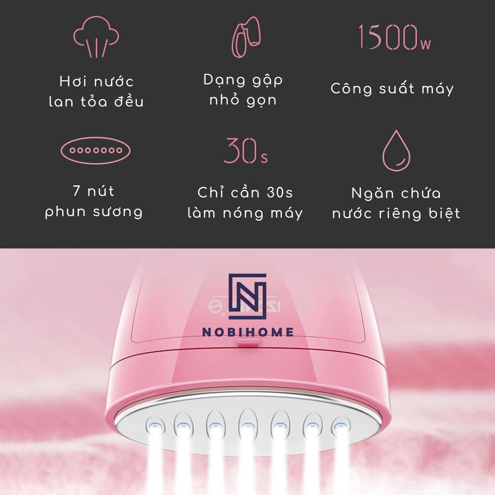 Bàn Là Hơi Nước Cầm Tay SoKaNy SK-3060 Công Suất 1500W Nobihome, bàn ủi hơi nước cầm tay mini Sokany SK-545 mẫu mới 2022