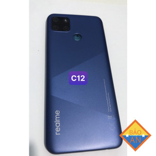 bộ vỏ realme c12 ( gồm xương .lưng.nút bấn.kính cam. khay sim)