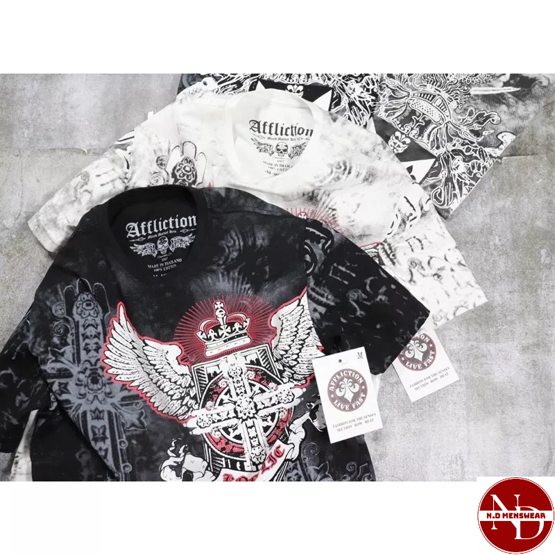 ÁO THUN NAM CỔ TRÒN HOẠ TIẾT - N.D MENSWEAR