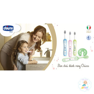 Bàn chải đánh răng Chicco cho bé từ 6M+