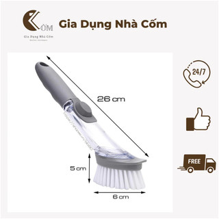 Bàn chải cọ nhà bếp thân chứa được dung dịch tẩy rửa DECON( hót 2020)