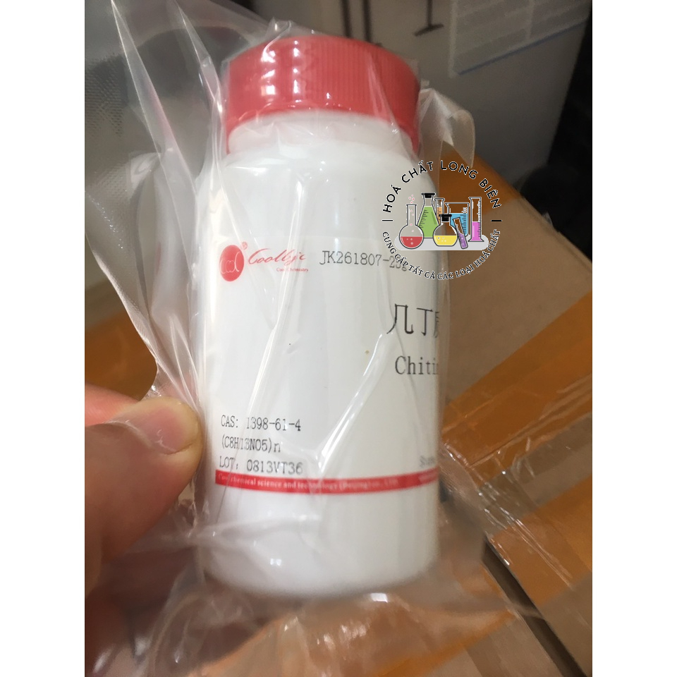 hóa chất  Chitin      cas: 1398-61-4         25g