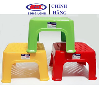2 Ghế Nhựa Thấp Ngồi Nhà Tắm, Nhặt Rau, Ghế Xổm Vuông Nhựa Song Long