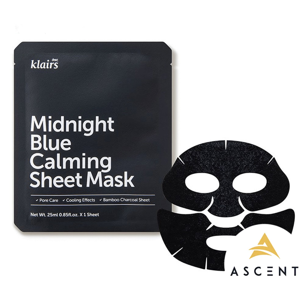 Mặt nạ phục hồi da Klairs Midnight Blue Calming Sheet Mask 25ml