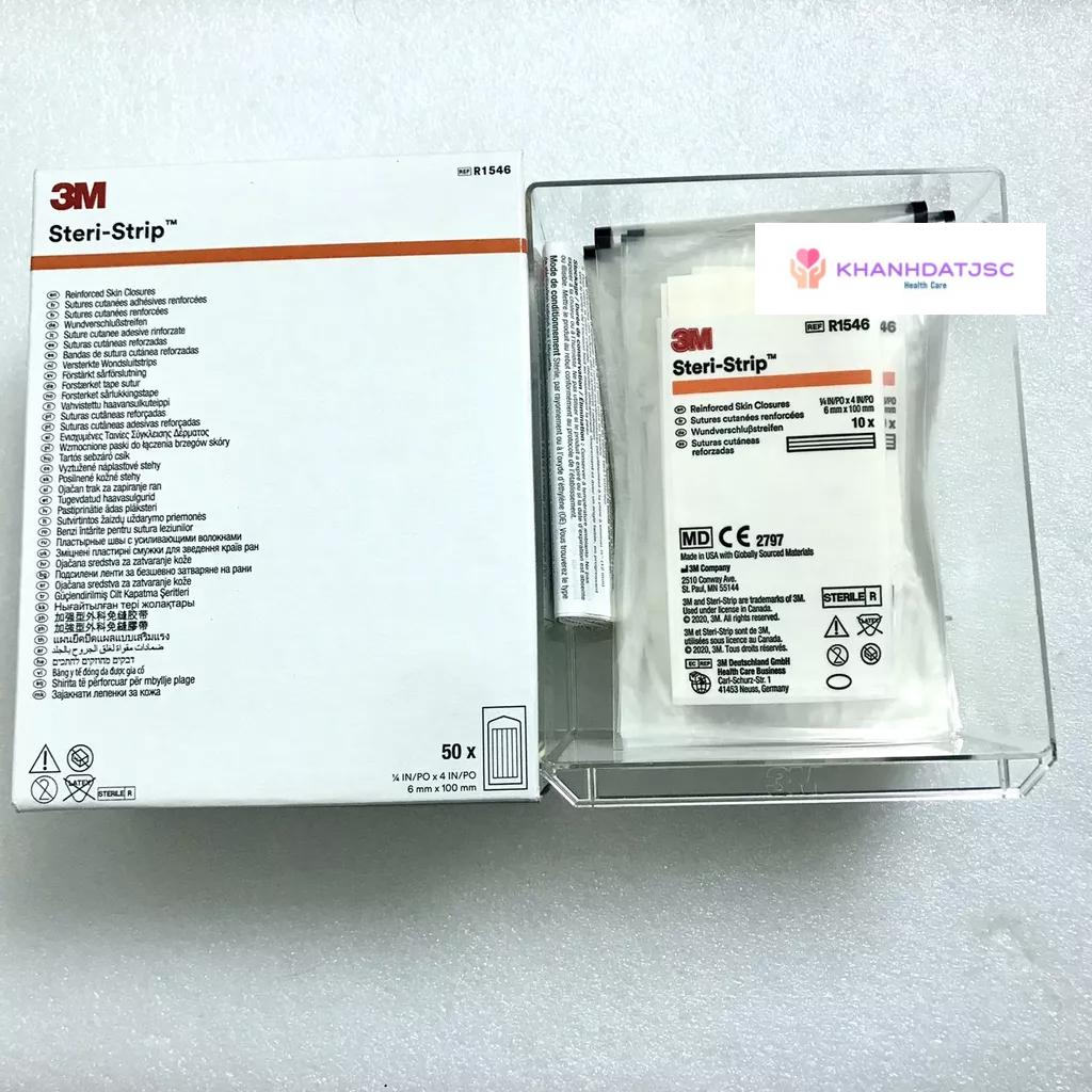 Băng y tế thay chỉ khâu da 3M STERI – STRIP R1546