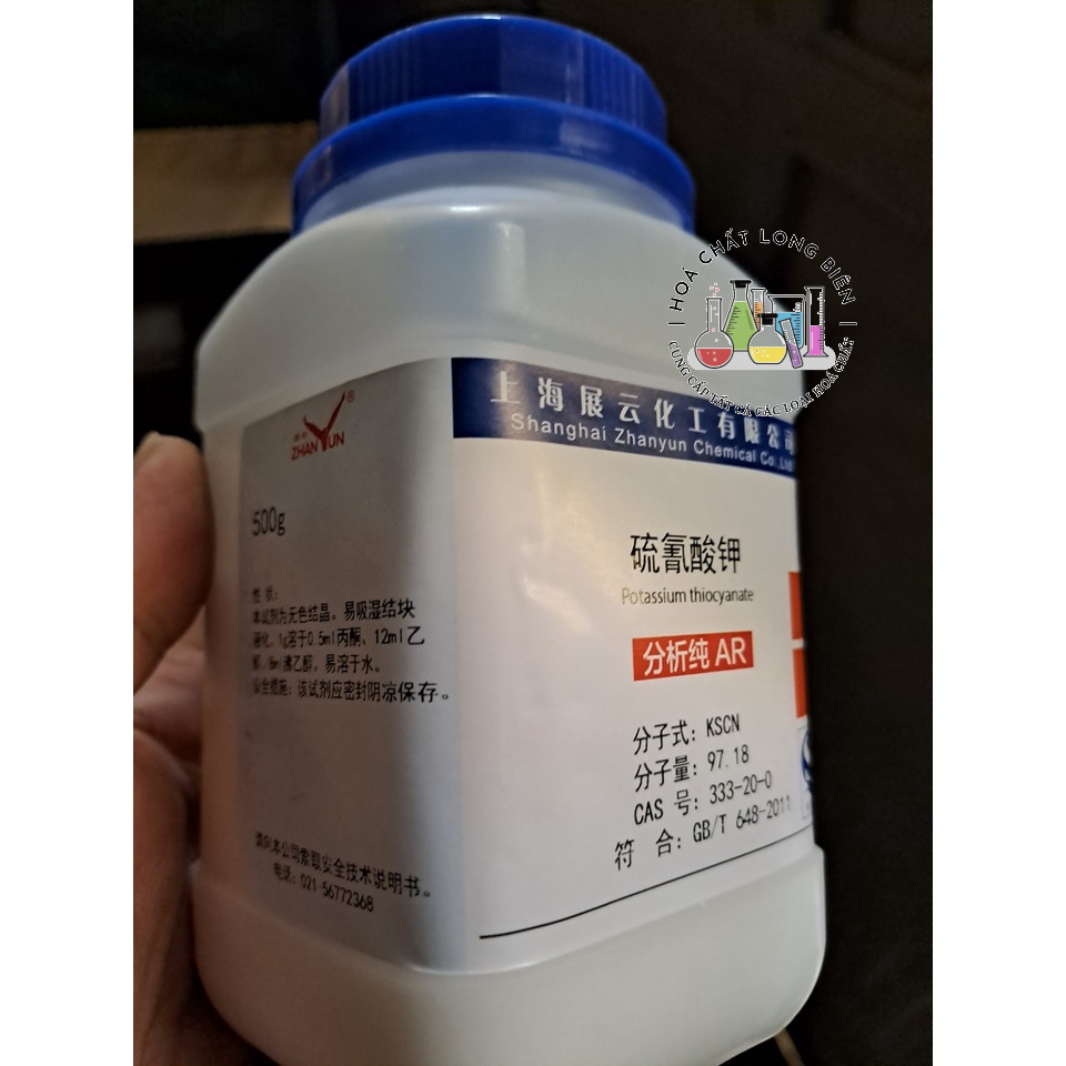 hóa chất Potassium thiocyanate cas:333-20-0 500g