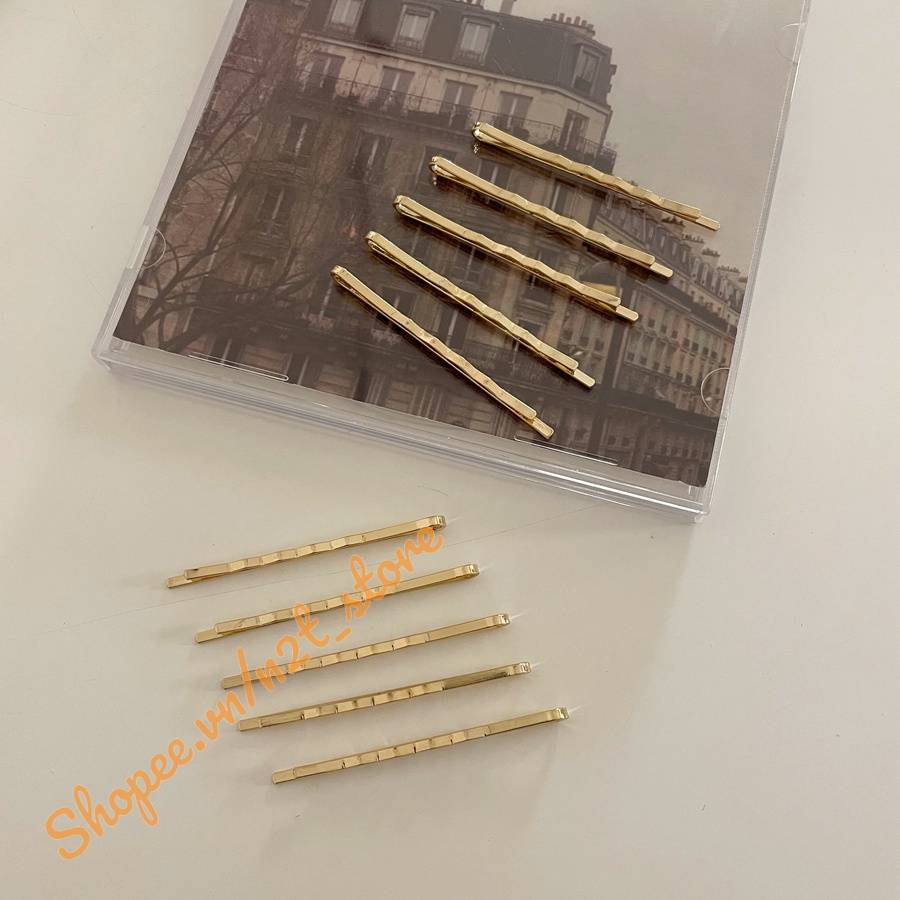 Kẹp Tóc Tăm Mạ Vàng