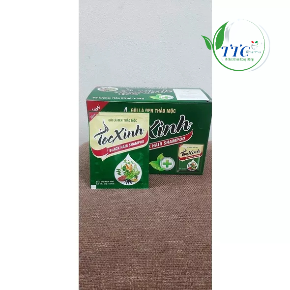 Dầu gội đen thảo dược TÓC XINH.( 1 GÓI)