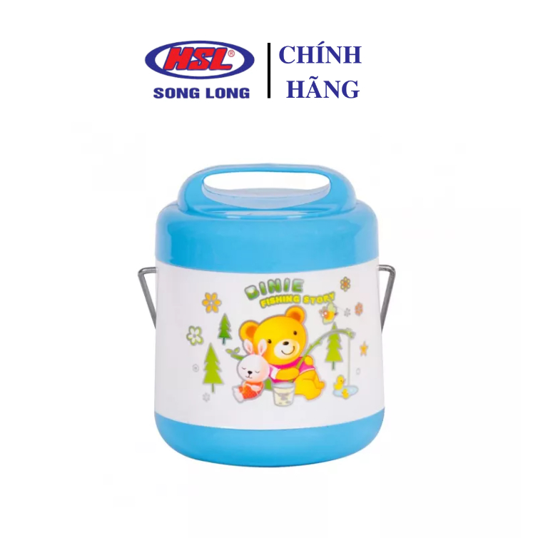 Cặp Lồng Ủ Cơm Canh Cháo Inox 2 Ngăn Song Long
