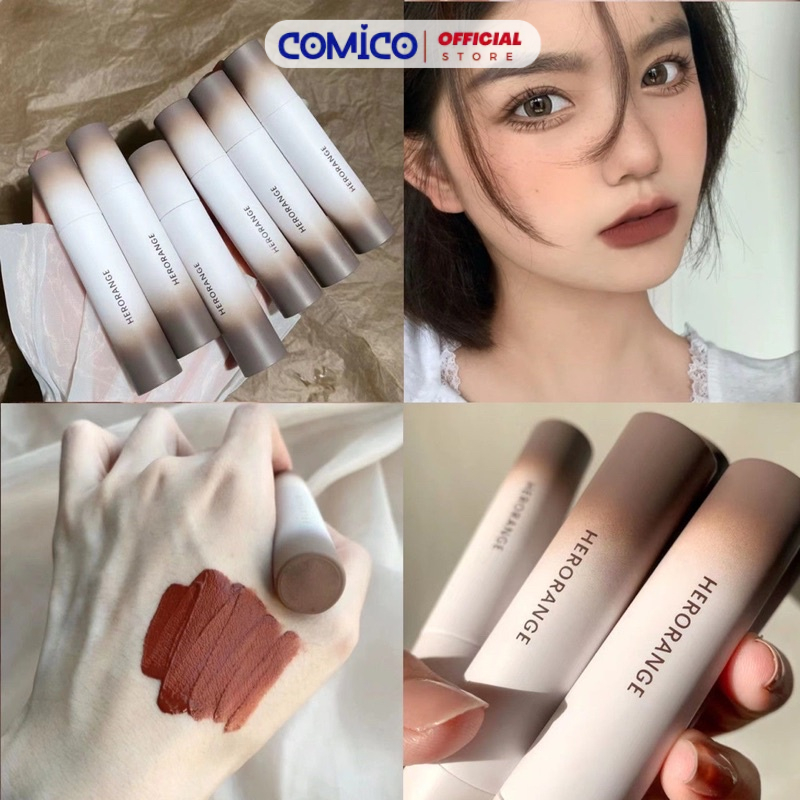 Son Herorange Nội Địa Trung Kem Lì Đỏ Nâu Siêu Mịn COMICO SM30