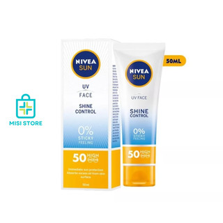 Kem chống nắng nivea shine control spf 50 uv face, 50ml, úc