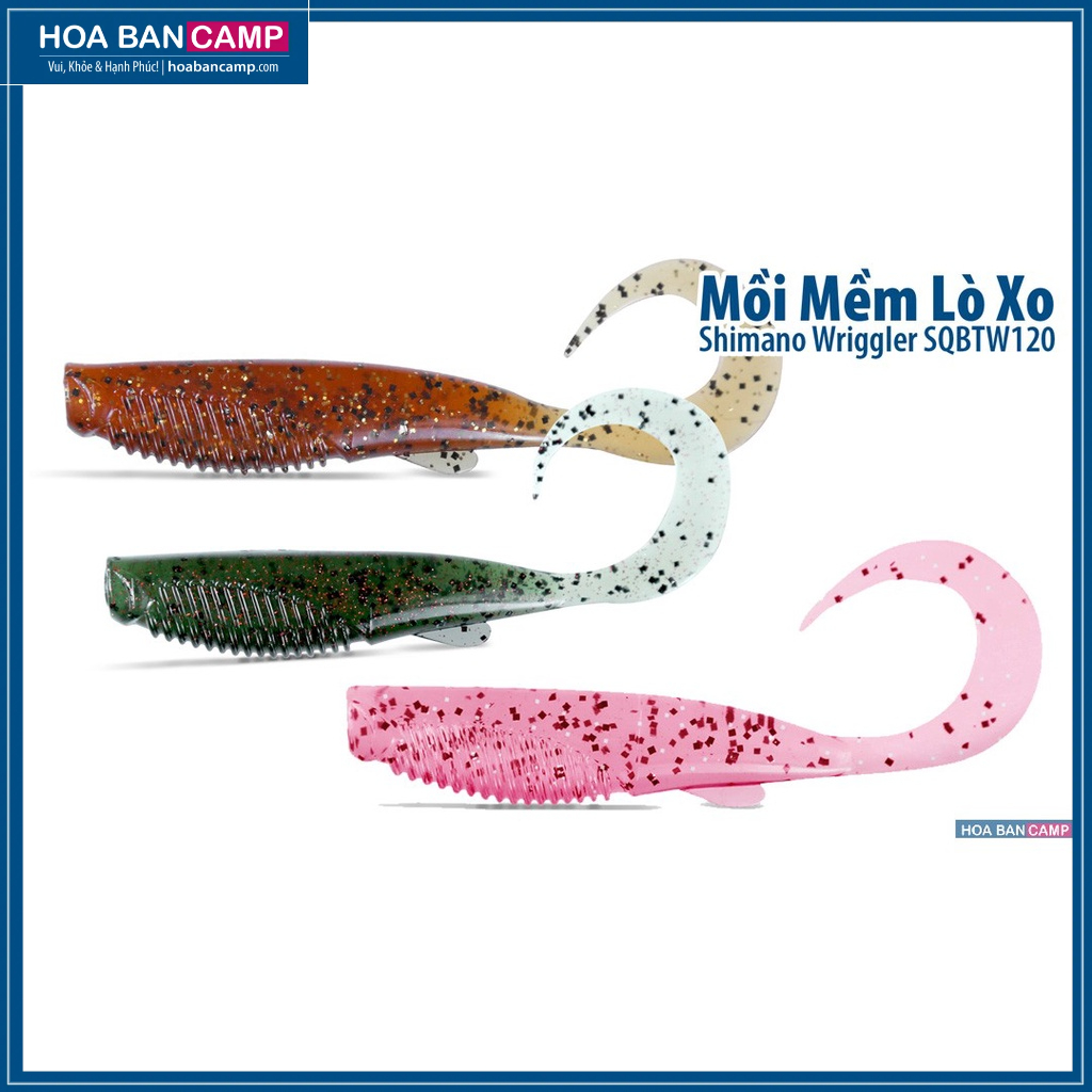 Mồi Mềm Lò Xo Shimano Wriggler SQBTW120 | 12cm