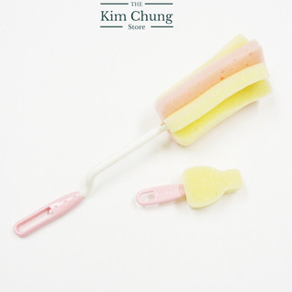 Dụng cụ cọ rửa bình sữa đầu mút xốp Kokubo hàng Nhật