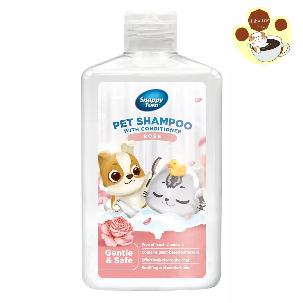 Sữa tắm Snappy Tom cho chó và mèo giúp khử mùi hôi, dưỡng lông chai 500ml