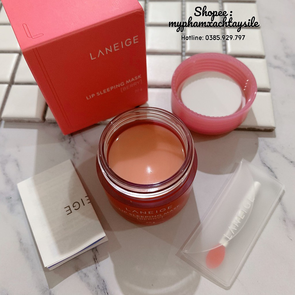 MẪU MỚI - Mặt Nạ Ngủ Môi Laneige Lip Sleeping Mask Berry 20GR - Ủ MÔI LANEIGE