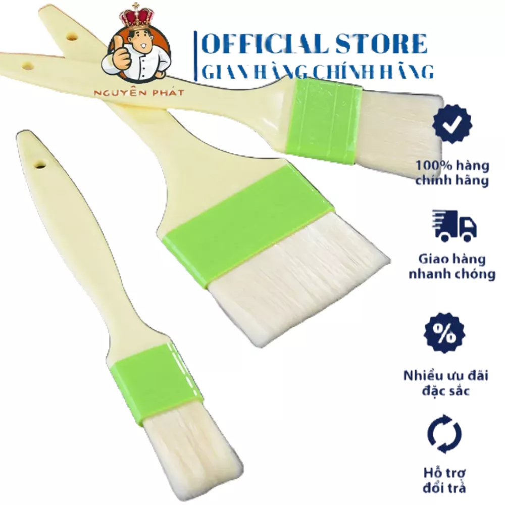 Chổi lông quét mặt bánh mỳ, quét dầu ăn, phết dầu nướng BBQ chất lượng cao tiện dụng bền bỉ, Dụng cụ pha chế Sóc Trăng