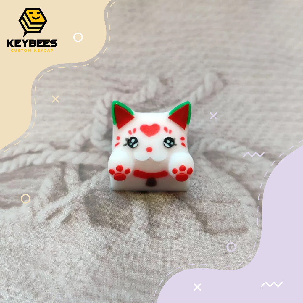 Artisan Keycap - Nút bàn phím cơ resin handmade Bongo Cat V2 Thánh Thả Thính