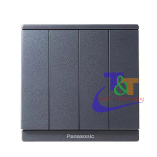 Bộ 4 công tắc 2 chiều Panasonic Trắng/Vàng/Xám