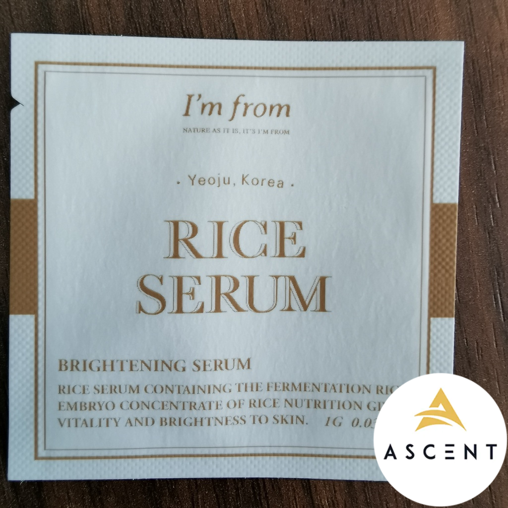 DÙNG THỬ  1ml Dưỡng da I'M FROM Rice Serum