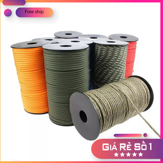 (Cuộn 2,5m) Dây paracord 9 lõi 4mm tròn