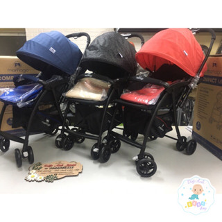  Xe đẩy Kids Plaza Compact 319   tên cũ Mamago Compact 319 màu đen Compact 319 Linen Premium xanh đỏ 