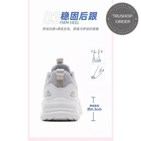 Giày thể thao chạy bộ nữ Warrior 1927 chống trơn trượt mã 0358