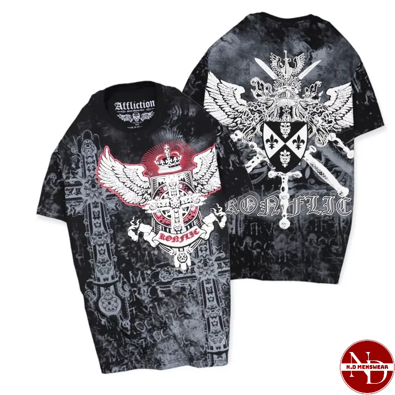 ÁO THUN NAM CỔ TRÒN HOẠ TIẾT - N.D MENSWEAR