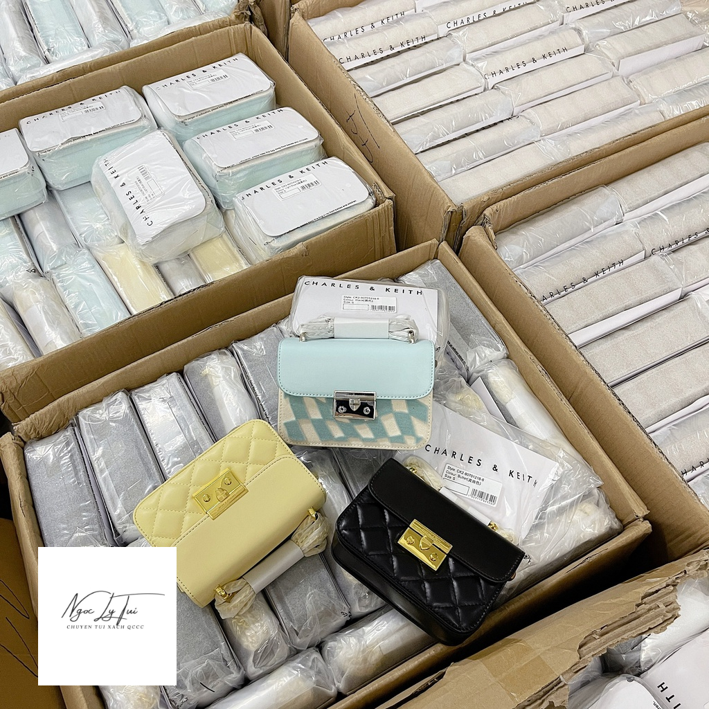 Túi xách nữ CNK đinh trám đủ màu size 19 Hàng L1- T45