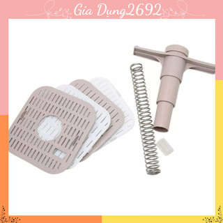 Thanh ngang + nắp tròn máy làm giá GV- 102