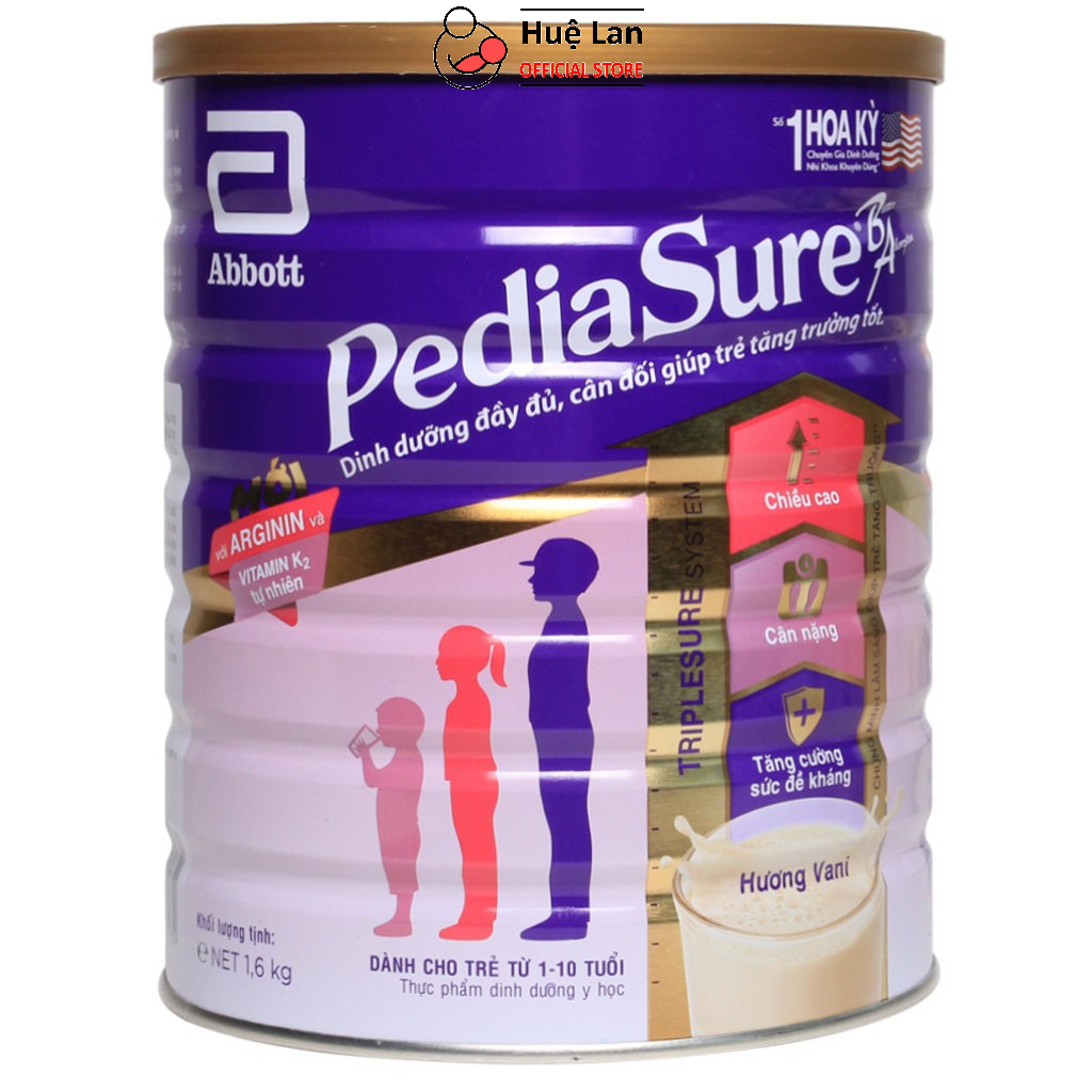 SỮA BỘT PEDIASURE BA VANI 1.6KG