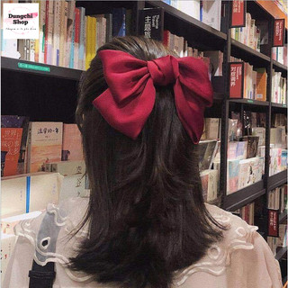 Cặp tóc vải satin hình nơ tiểu thư