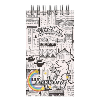 Sổ daily notebook lò xo 160 trang khai trí stationery t- rex notebook size s