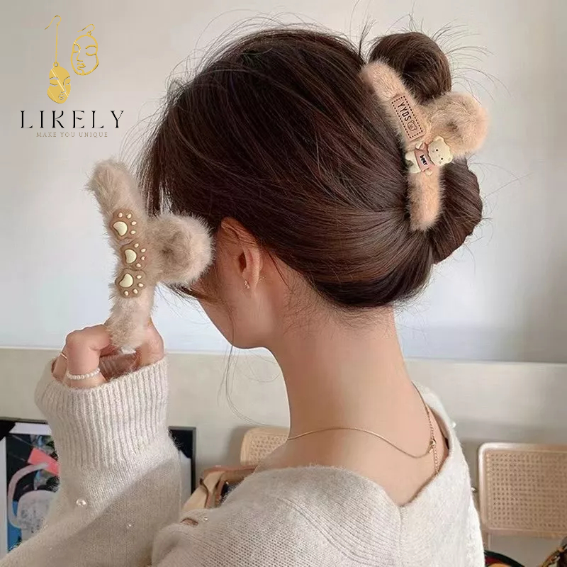 Kẹp tóc càng cua Hàn Quốc nữ LIKELY hot trend size lớn cặp búi tóc dễ thương 10 răng, 14 răng