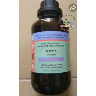 Hóa chất kmno4 chai 500g hàng vn