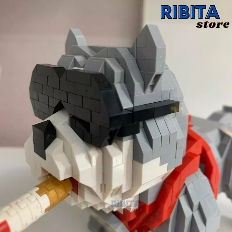 Mô hình lắp ráp kiểu LEGO thú cưng chó Pug xinh xắn - Giúp trẻ em rèn luyện khả năng sáng tạo và tư duy logic ribita 430